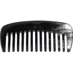 Afro hair comb in real horn 11cm - Hungary