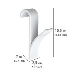 White radiator hook - set of 2
