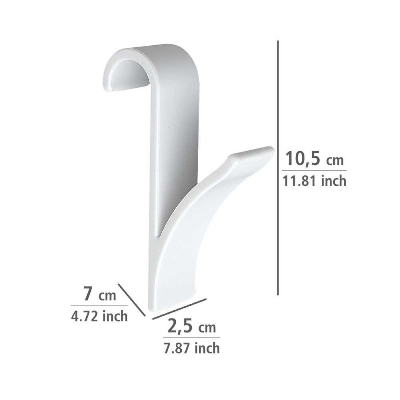 Salle d'ô - Crochet radiateur blanc - lot de 2 Salle d'ô - Crochet radiateur blanc - lot de 2