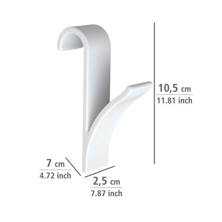 Salle d'ô - Crochet radiateur blanc - lot de 2