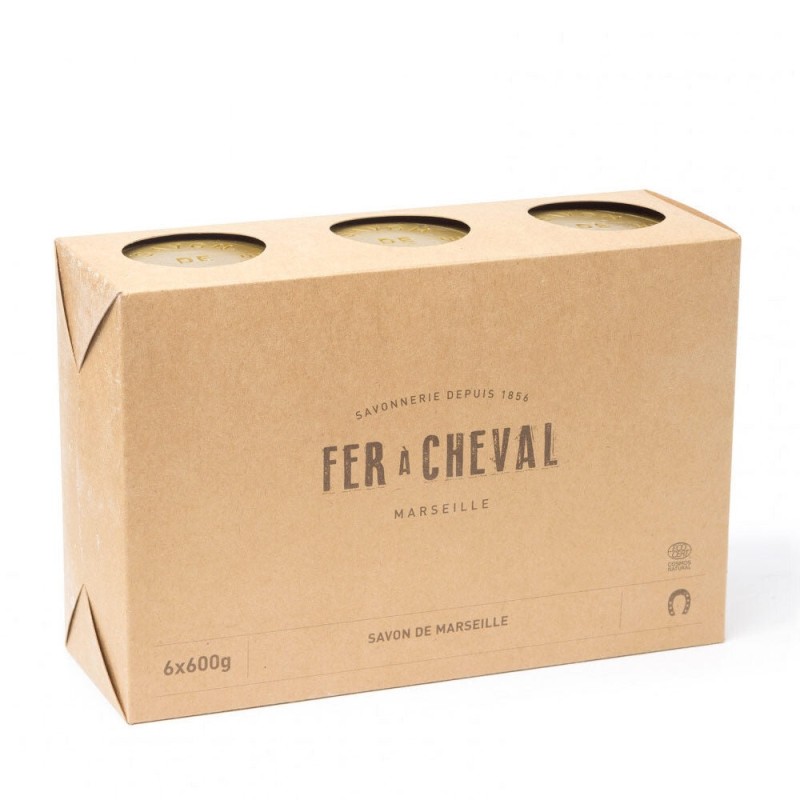 Salle d'ô - Savon de Marseille Végétal Lot 6x600g Salle d'ô - Savon de Marseille Végétal Lot 6x600g