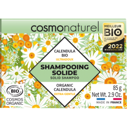 Ultra soft organic calendula solid shampoo - 85g - natural cosmo