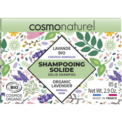 Champú sólido para cabello normal, lavanda orgánica - 85g - natural cosmo