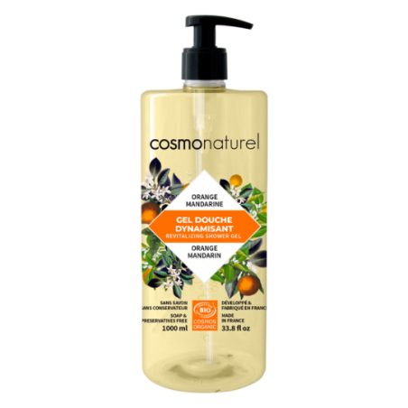 Salle d'ô - Gel douche dynamisant mandarine orange - 1L - cosmo naturel