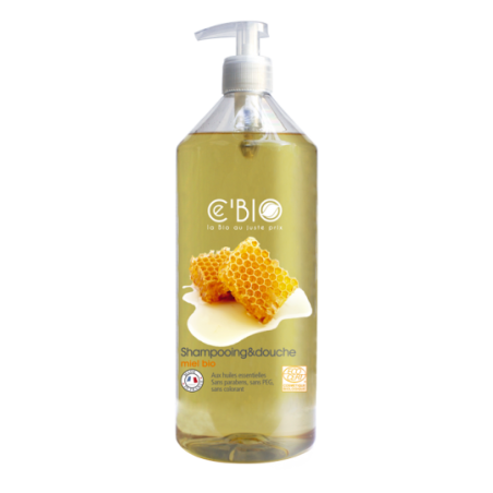 Salle d'ô - Shampooing douche miel bio - 1L - ce'bio