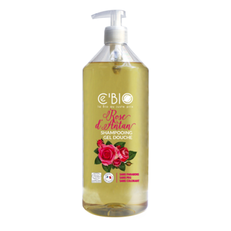 Salle d'ô - Shampooing douche rose d'antan - 1L - ce'bio