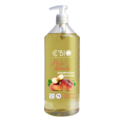 White peach shower shampoo - 1L - ce'bio