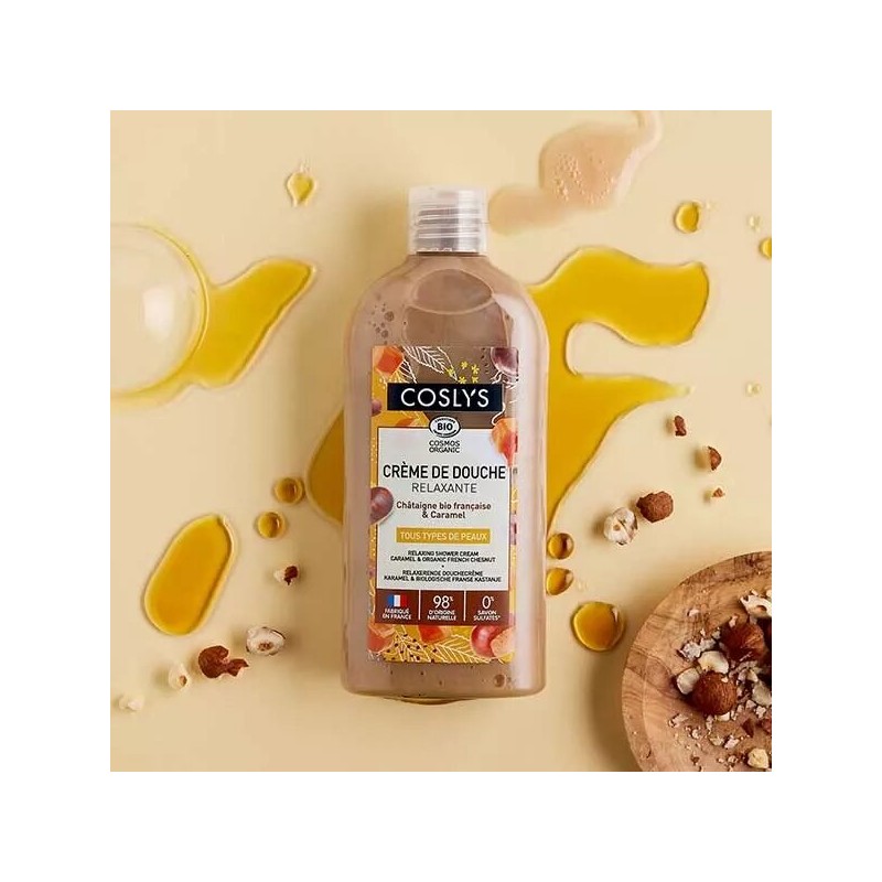 Salle d'ô - Creme de douche relaxante châtaigne-caramel 250ml Salle d'ô - Creme de douche relaxante châtaigne-caramel 250ml