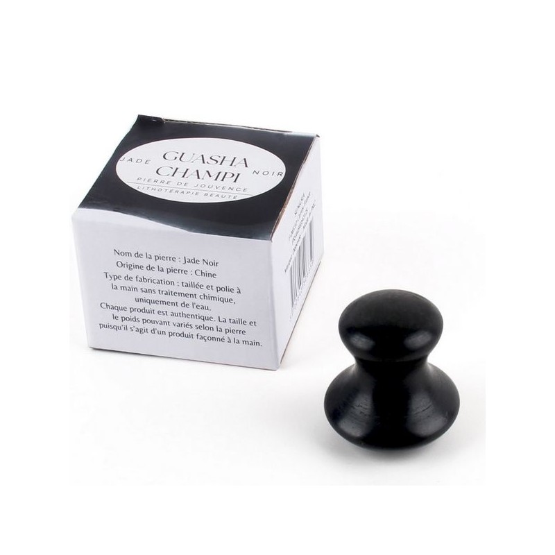 Salle d'ô - Champi GuaSha - Jade Noir - Anti-stress, relaxante Salle d'ô - Champi GuaSha - Jade Noir - Anti-stress, relaxante