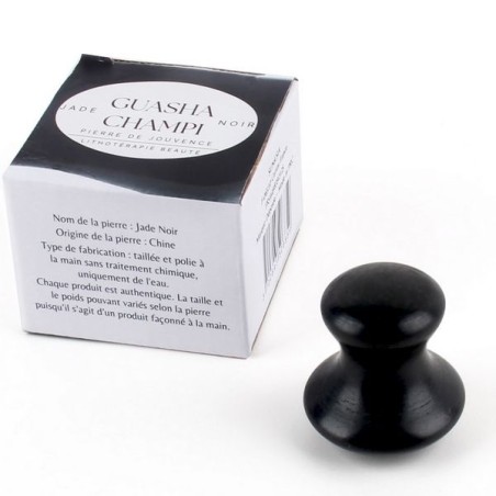 Salle d'ô - Champi GuaSha - Jade Noir - Anti-stress, relaxante