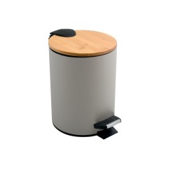 Salle d'ô - Poubelle à pédale - Adonis - Taupe Bambou - 3L
