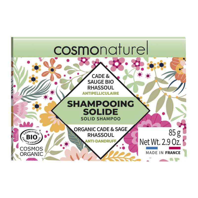 Salle d'ô - Shampooing solide antipelliculaire rhassoul cade sauge bio - 85g - cosmo naturel Salle d'ô - Shampooing solide antipelliculaire rhassoul cade sauge bio - 85g - cosmo naturel