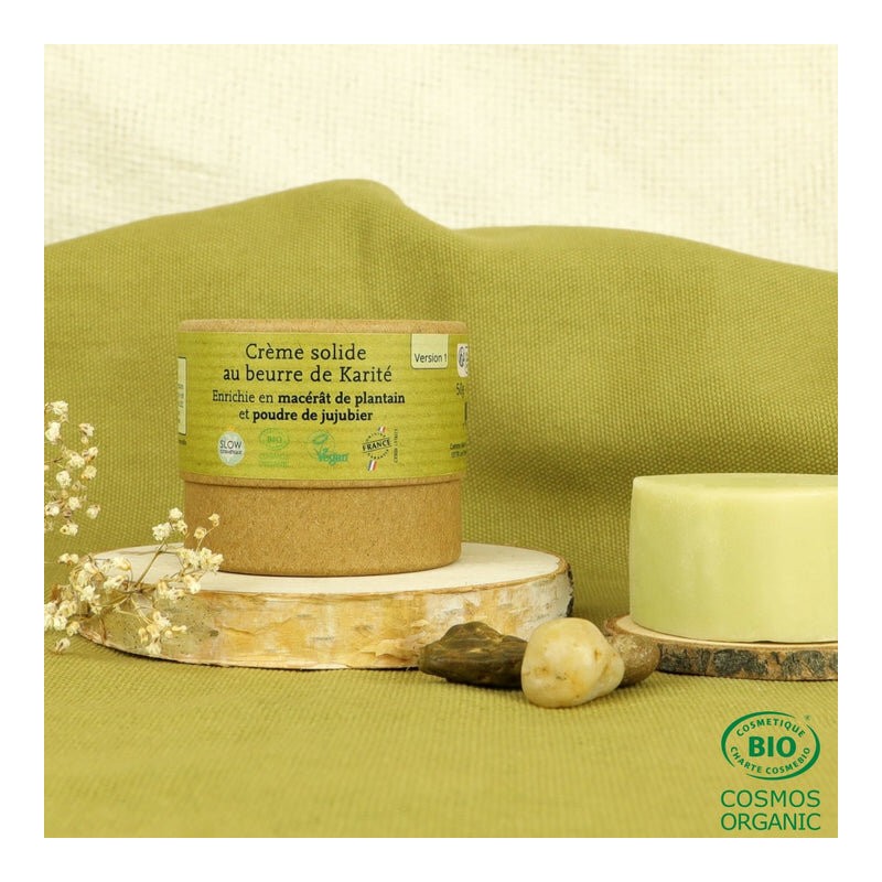 Salle d'ô - Crème solide au macérât de plantain - 50g Salle d'ô - Crème solide au macérât de plantain - 50g