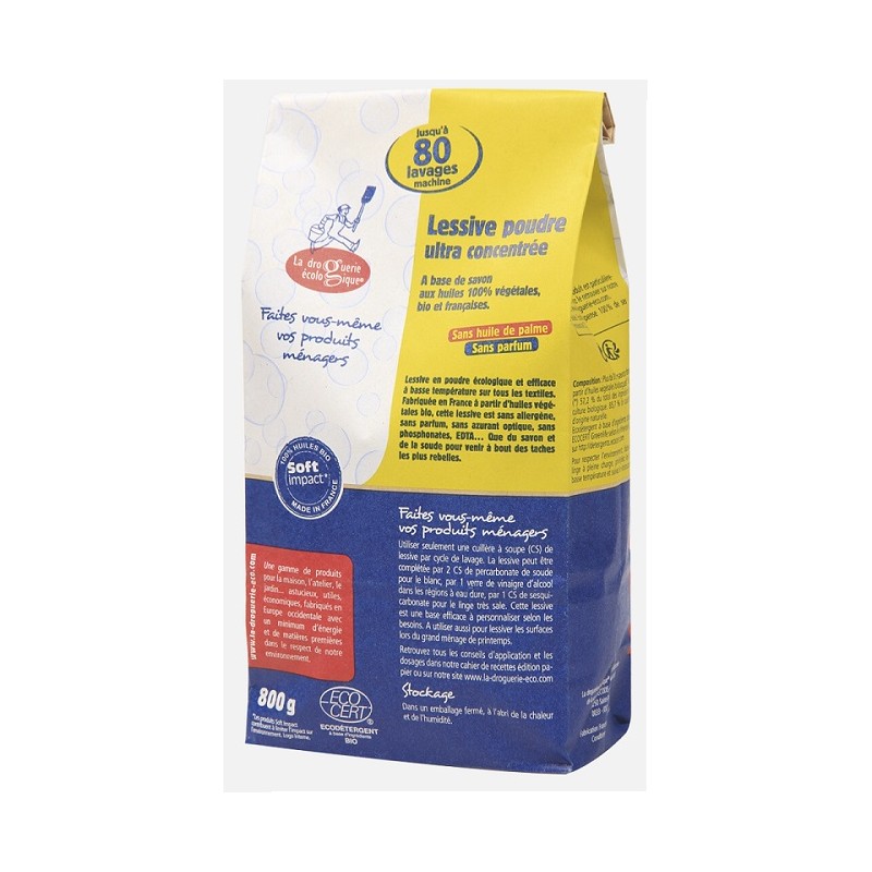 Salle d'ô - Lessive en poudre ultra concentrée - 800g Salle d'ô - Lessive en poudre ultra concentrée - 800g
