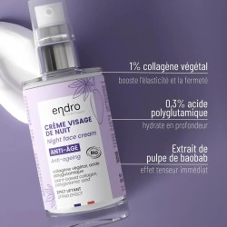 Crema facial de noche con colágeno - 50 ml