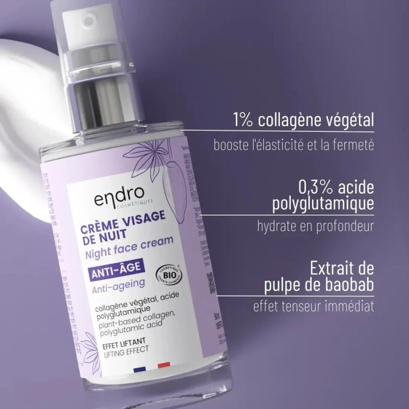 Salle d'ô - Crème visage de nuit collagène - 50ml Salle d'ô - Crème visage de nuit collagène - 50ml
