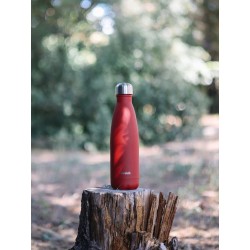Isolierflasche - Granit - Rot - 500ml