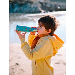 Garrafa térmica de aço inoxidável - Infantil - Honolulu - Azul aço - 350ml