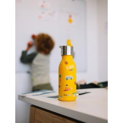 Stainless steel insulated bottle - Kids - Honolulu - Curry - 350ml
