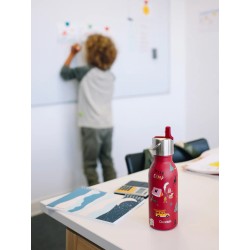 Salle d'ô - Bouteille isotherme inox - Kids - Yosemite - Grenat - 350ml