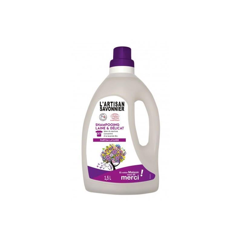 Salle d'ô - Shampooing laine et délicat - 1,5L Salle d'ô - Shampooing laine et délicat - 1,5L