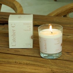 Candle - 180g - tonka linen