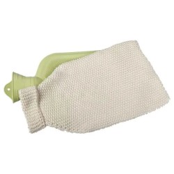Hot water bottle 0.8l latex and organic cotton
