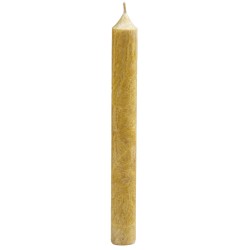 Organic stearin candle - gold - 9h