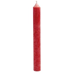 Candela alla stearina organica - Rossa - 9 ore