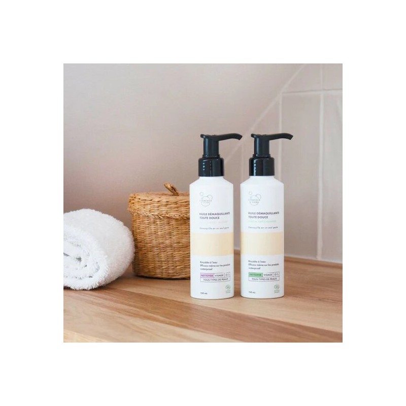 Salle d'ô - Huile démaquillante - Toute Douce - Rose Muguet - 150ml Salle d'ô - Huile démaquillante - Toute Douce - Rose Muguet - 150ml