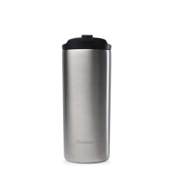 Stainless steel insulated travel mug - Brushed stainless steel - 470ml
