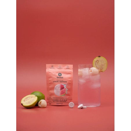 salle d'ô - Solid Drinks - Litchi & Goyave - Vitamines C & B - 12 pastilles